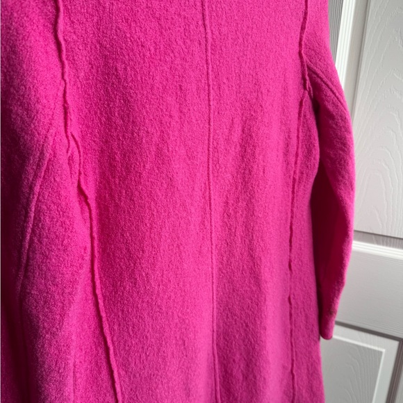 J. Crew Italian Boiled Wool light Pink Wool Coat Size 0 - Picture 7 of 9